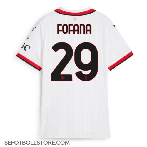 AC Milan Youssouf Fofana #29 Replika Bortatröja Dam 2024-25 Kortärmad